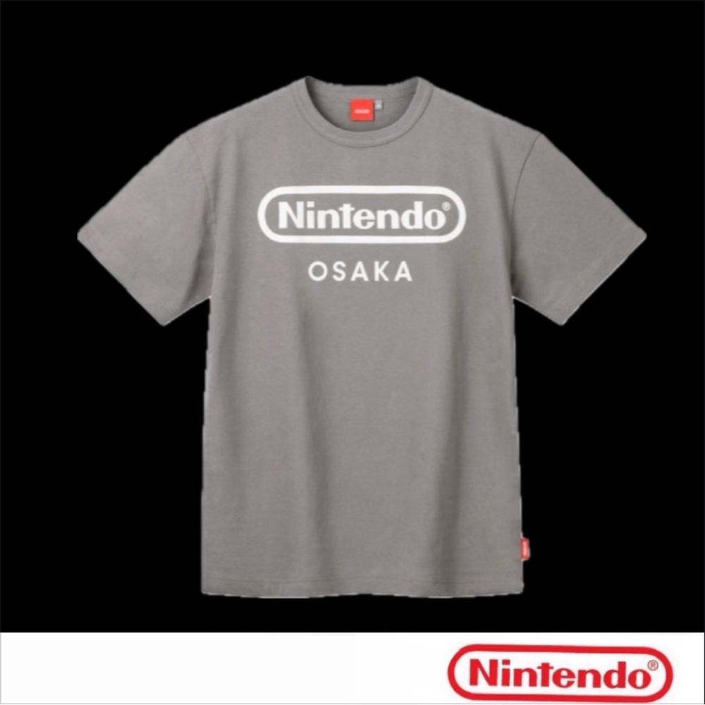 Nintendo Gray Osaka Logo Short Sleeve Tee